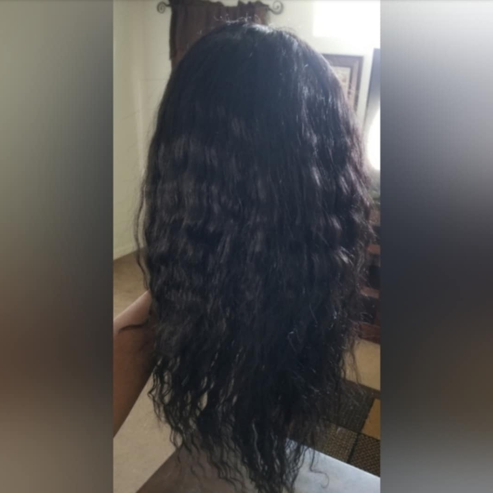 Luxurious Loose Wave Black Human Hair Wig